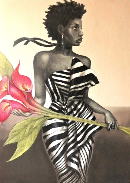HOLIDAY PORTRAIT SPECIAL BLACK AND WHITE GRAPHITE ON PAPER